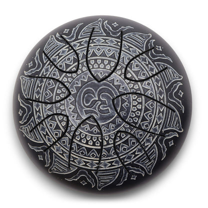 Steel Tongue Happy Drums  Om Mandala Engraved - 16cm
