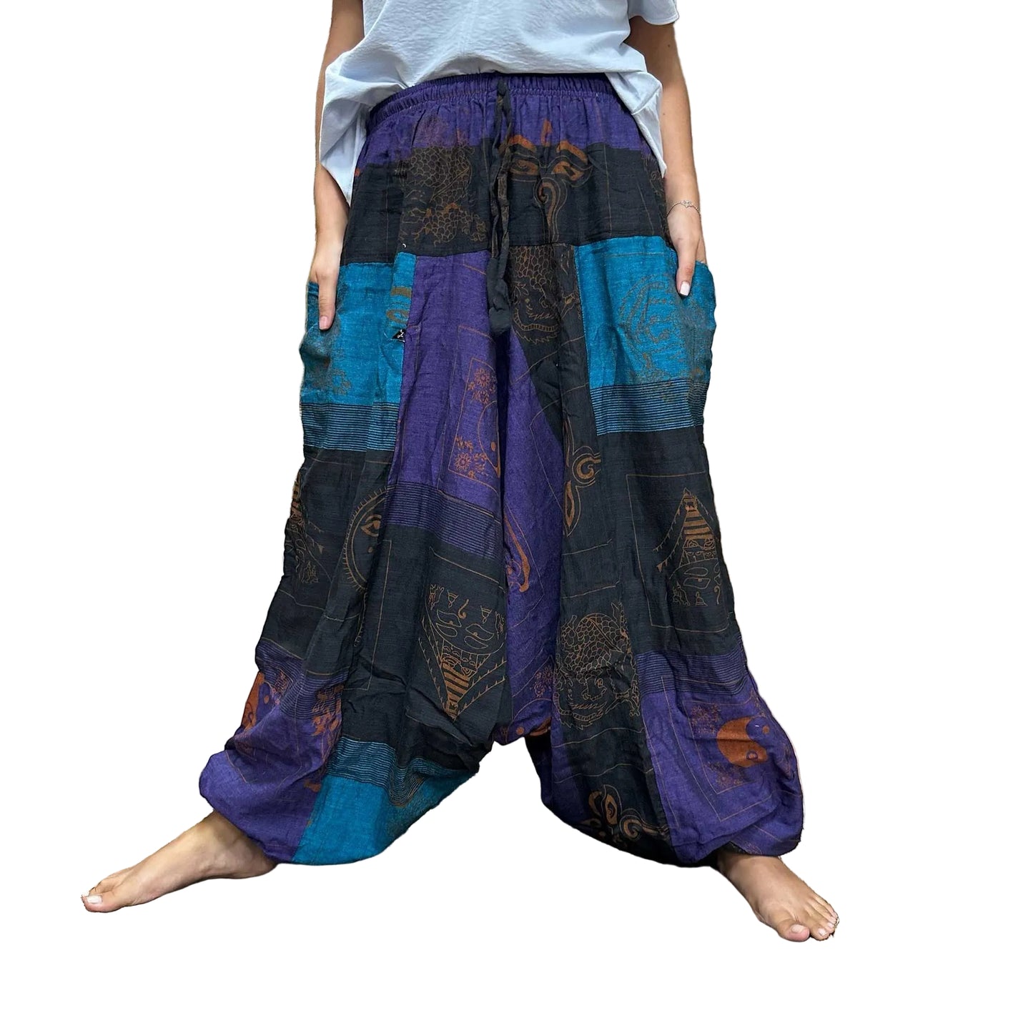 Yoga- und Freizeithose im Aladdin Himalayan Print in One-Size