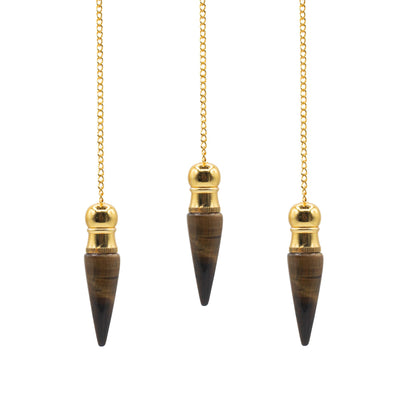 Tiger Eye Pendulum mit Geheimfach