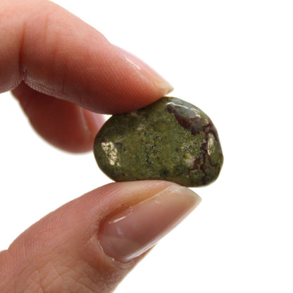 24 kleine afrikanische Trommelsteine aus Dragon Stones