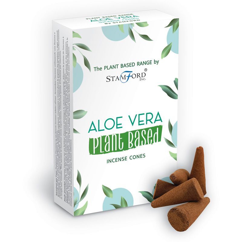 Pflanzliche Räucherkegel - Aloe Vera (12 Stück)