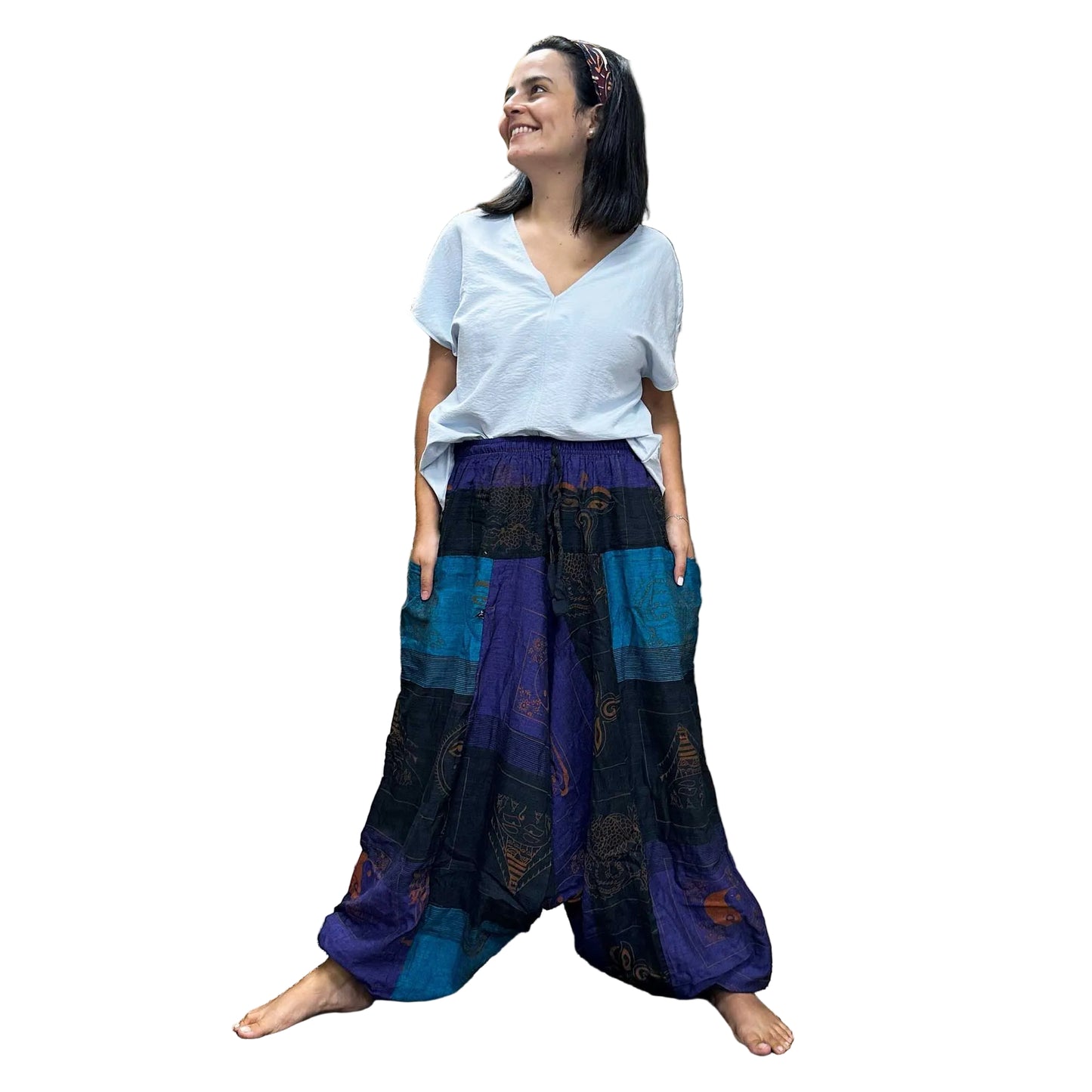 Yoga- und Freizeithose im Aladdin Himalayan Print in One-Size