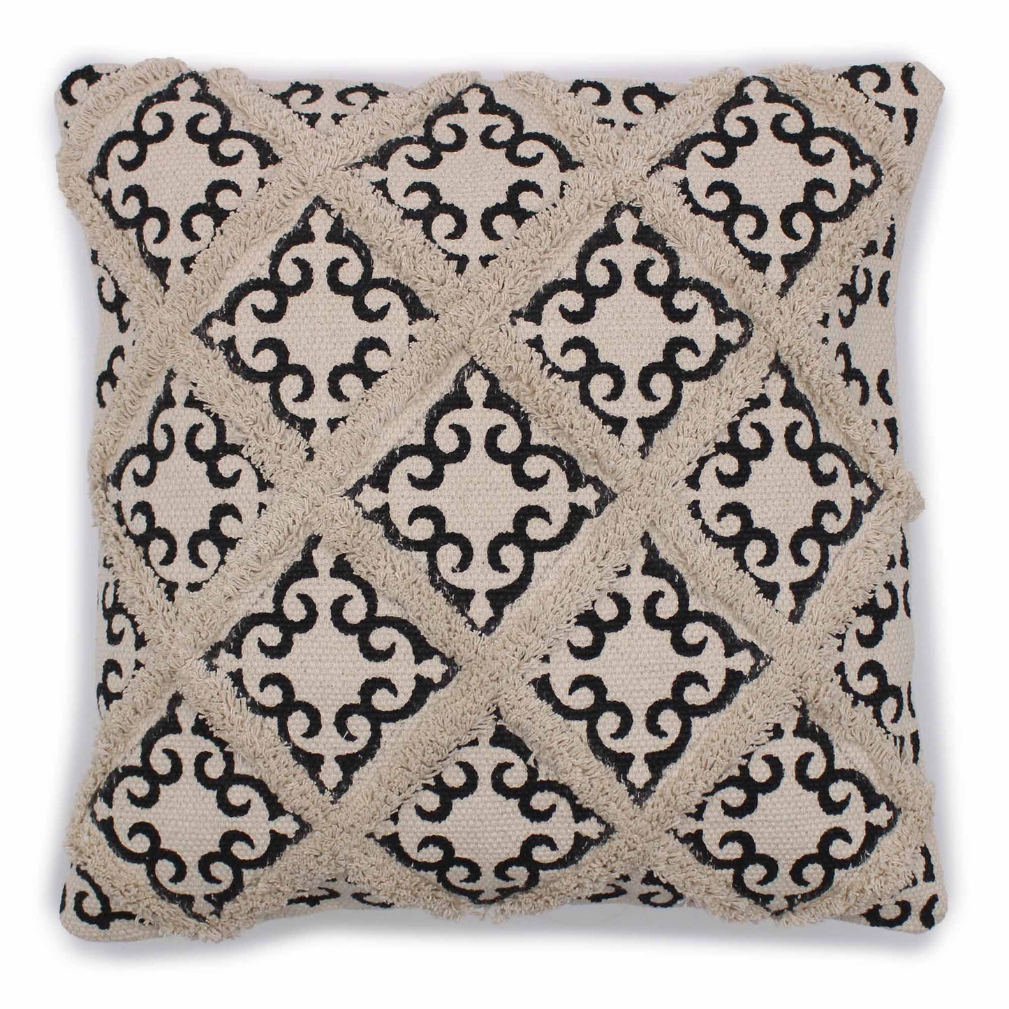 Kissenbezug - Lux Criss-Cross & Print - 45x45cm