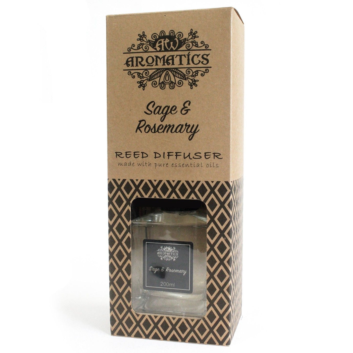 Salbei & Rosemarin Duftstäbchen Diffuser mit ätherischen Ölen 200ml