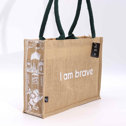 Hop Hare Einkaufstasche - I am Brave