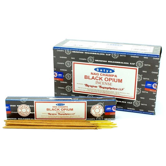 Satya Räucherstäbchen Black Opium – beruhigender Duft für Zuhause