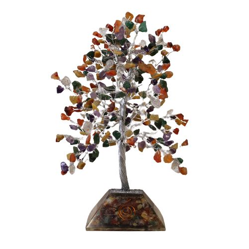 Edelsteinbaum mit Orgonit-Basis – für positive Energie