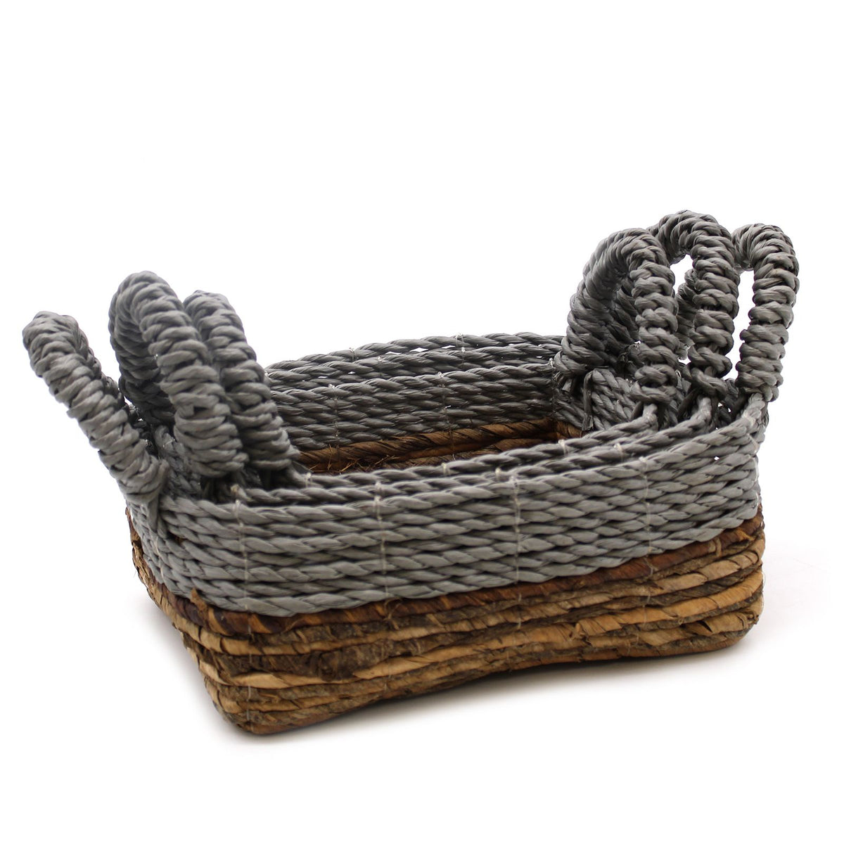 Bananenblatt-Raffia Körbe Quadratisch, 3 Stück