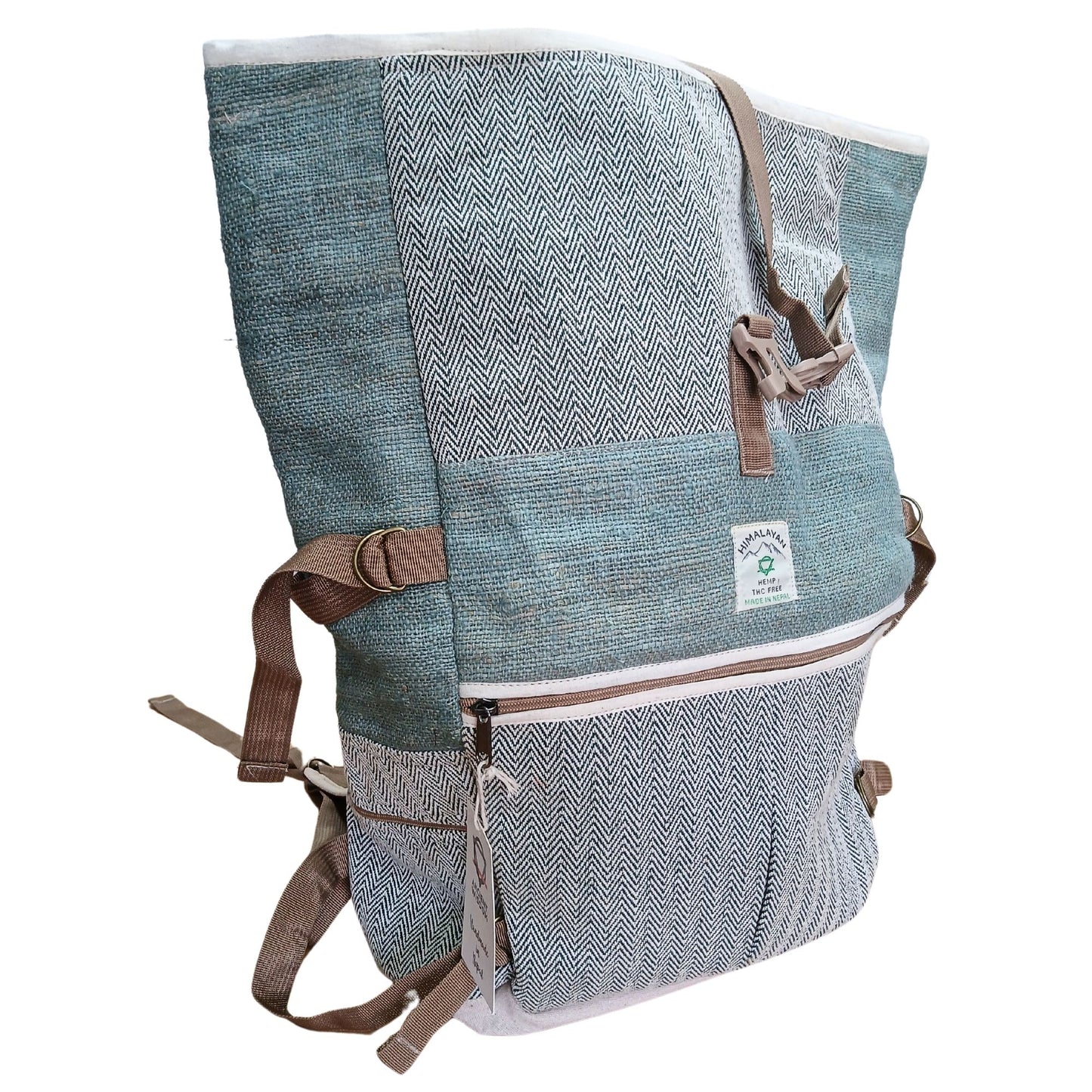 Trekking-Rollrucksack aus Hanf - Sage