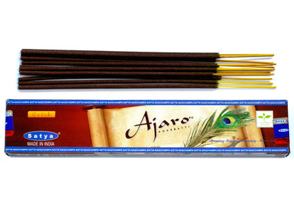 Satya Ajaro Räucherstäbchen 15g – Beruhigender Duft für Meditation und Entspannung