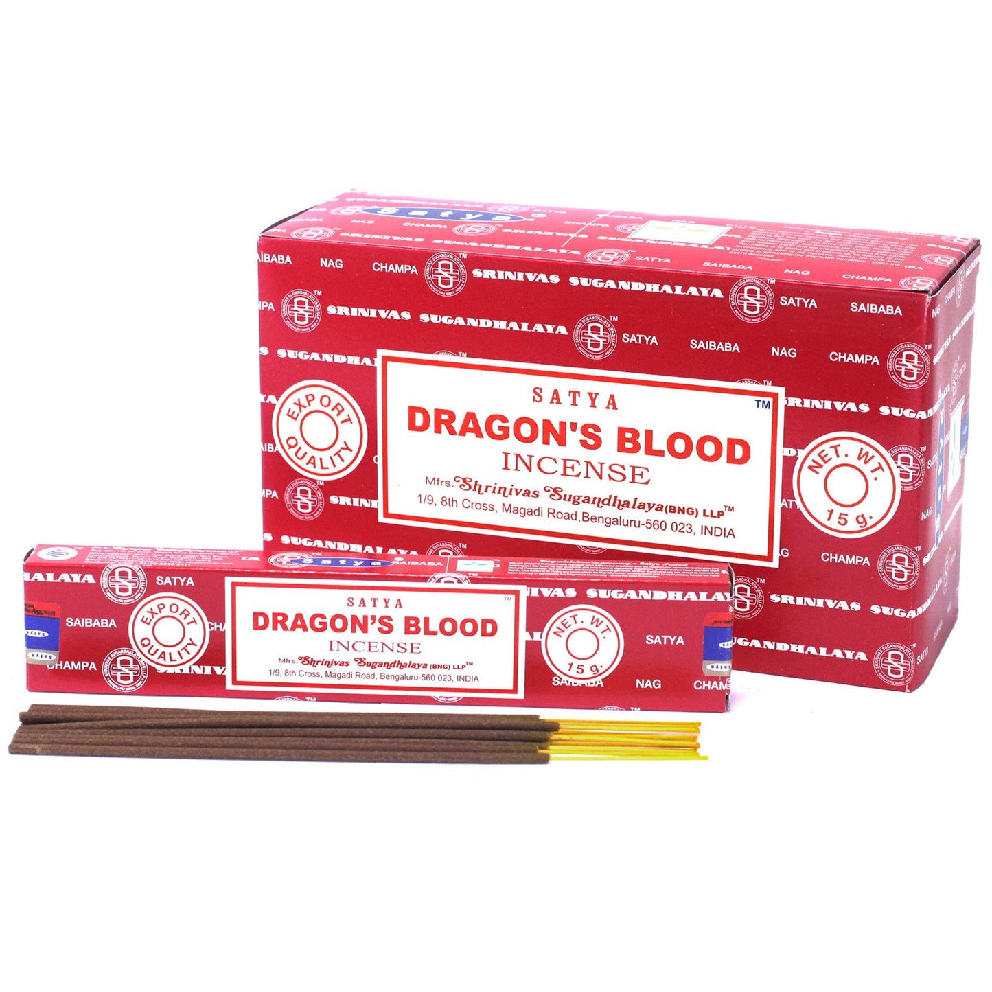 Satya Räucherstäbchen Dragon Blood – Duft für Entspannung und Meditation