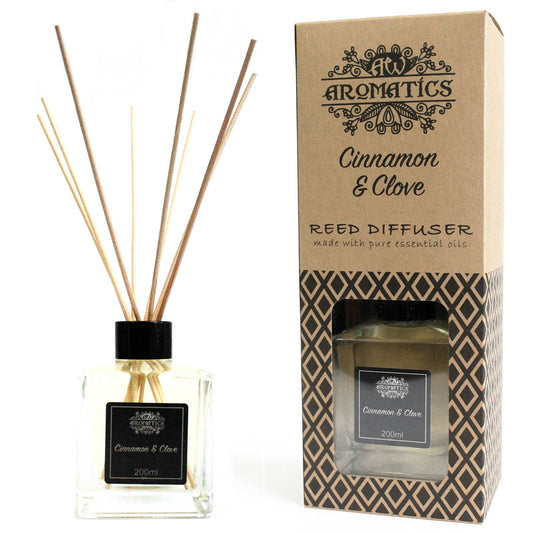 Zimt & Nelken Duftstäbchen Diffuser mit ätherischem Öl 200ml