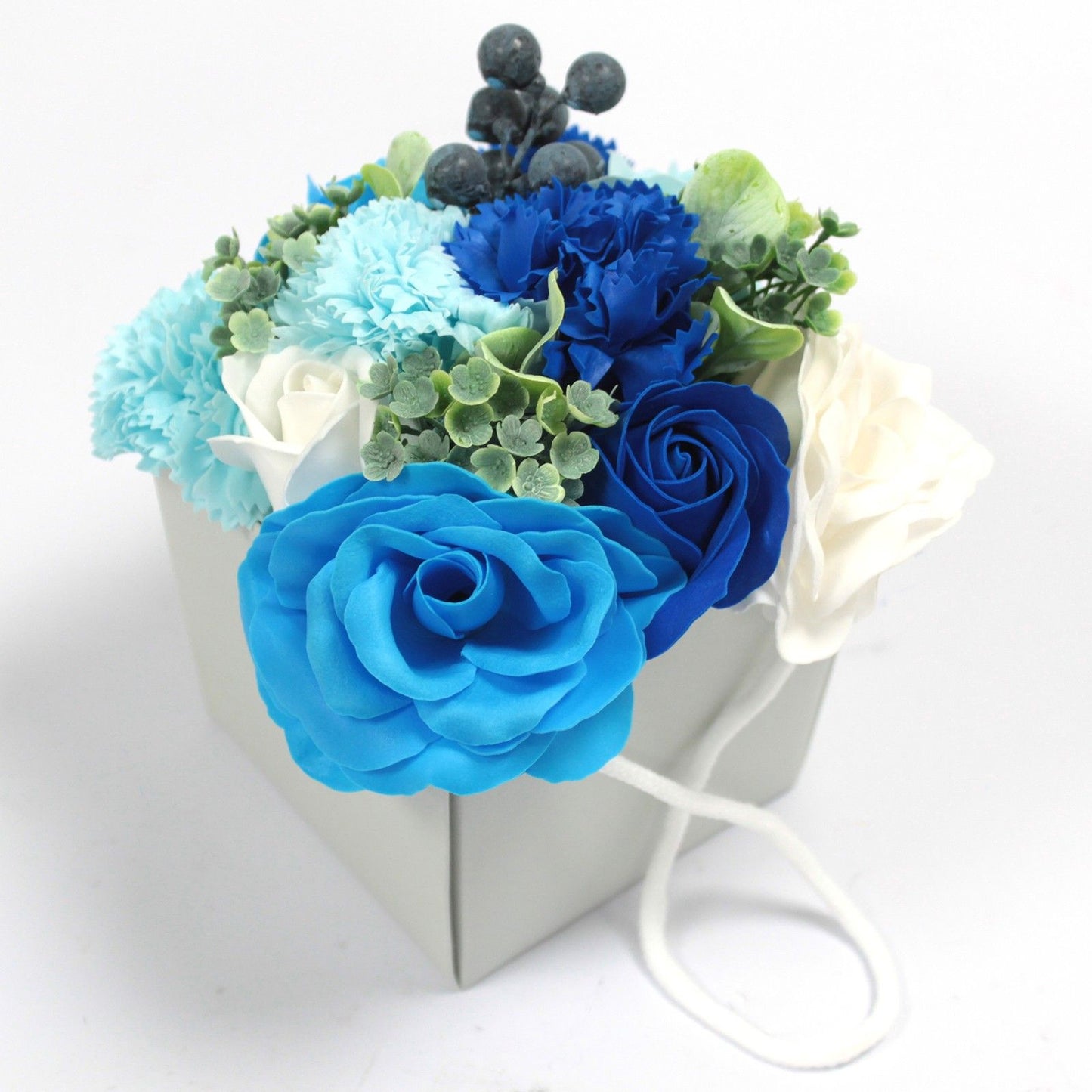 Seifenblumenstrauß – Blue Wedding