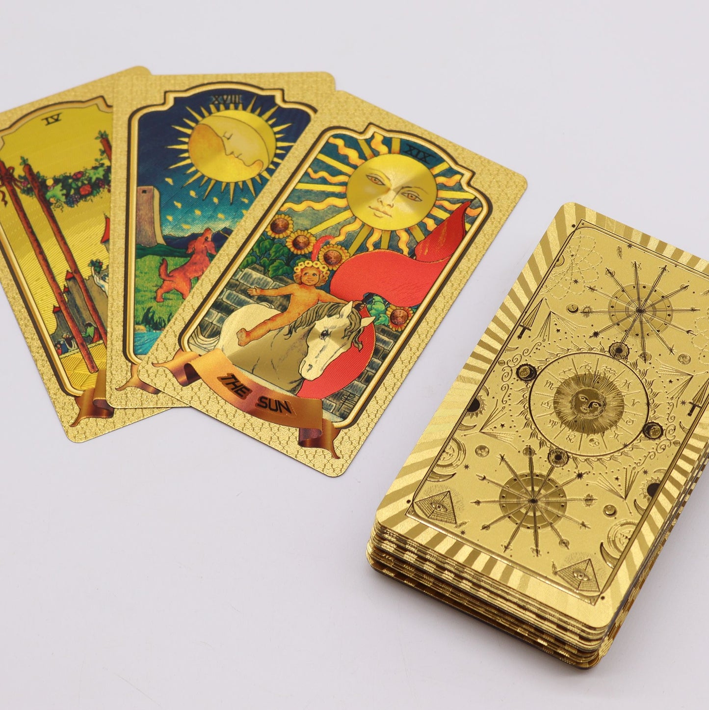Goldenes Tarotkarten-Set - Rider–Waite Design