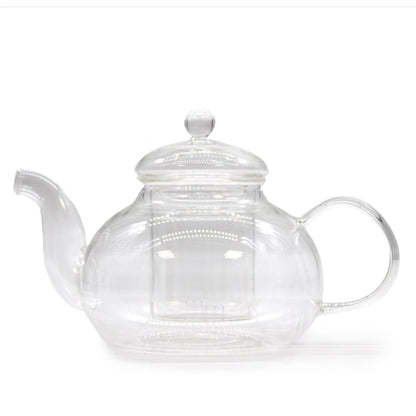 Glas-Teekanne mit integriertem Sieb – Round Pearl – 800ml