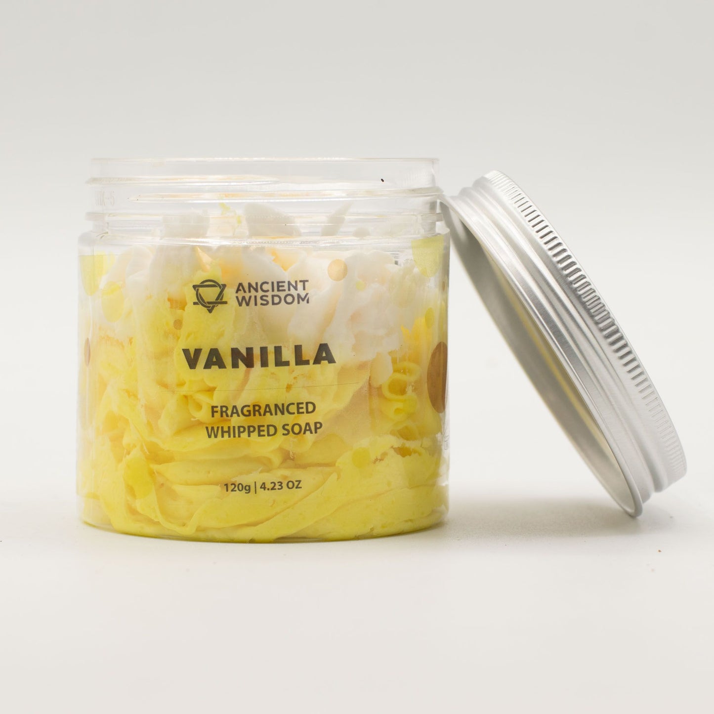 Vanilla Whipped Soap mit weicher, cremiger Textur und Vanilleduft