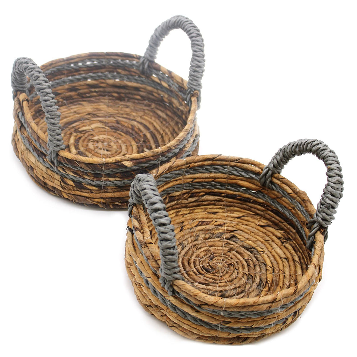 Bananenblatt-Raffia Körbe Quadratisch, 3er Set