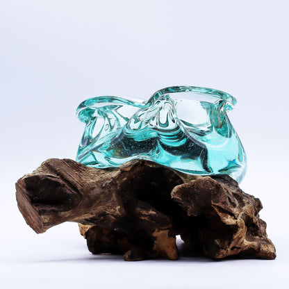 Molten Glass Großer Aschenbecher oder Kerzenhalter