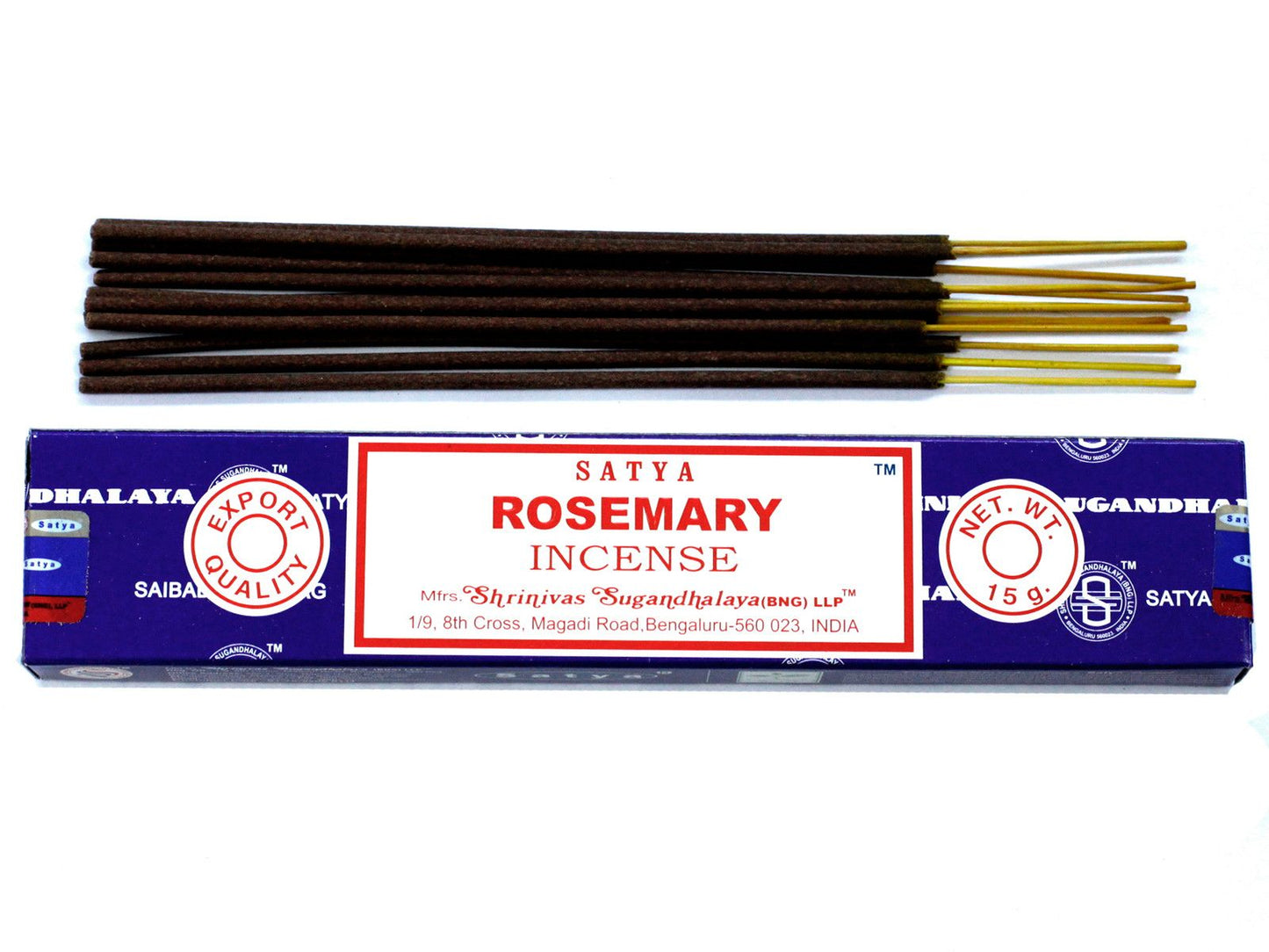 Satya Räucherstäbchen Rosmarin – Beruhigender Duft für Meditation und Entspannung