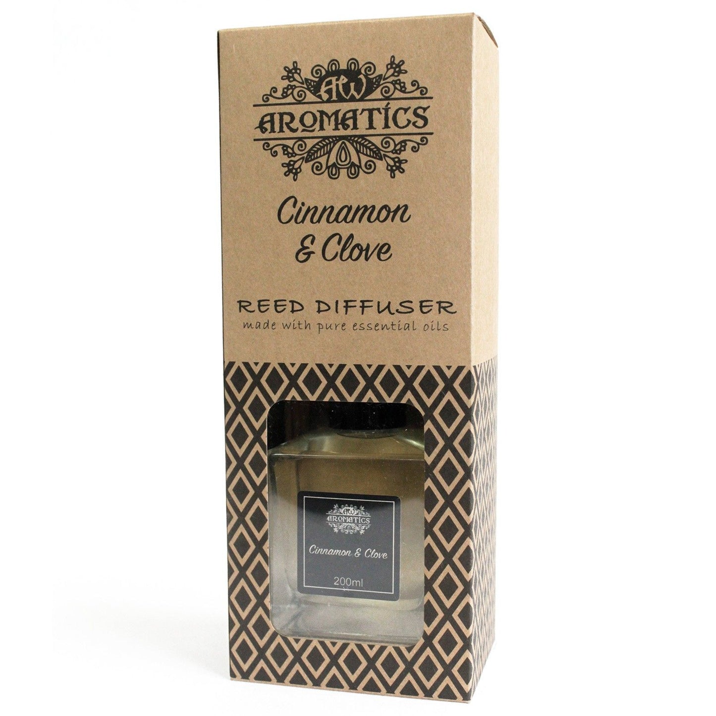 Zimt & Nelken Duftstäbchen Diffuser mit ätherischem Öl 200ml