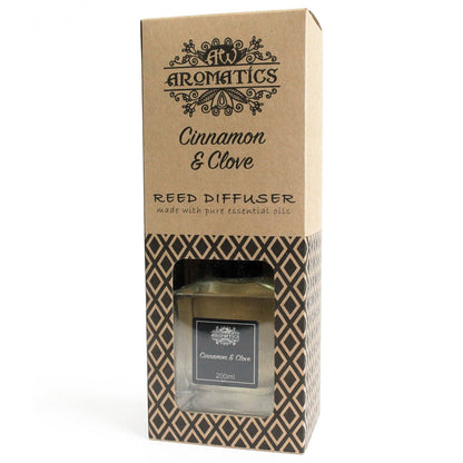 Zimt & Nelken Duftstäbchen Diffuser mit ätherischem Öl 200ml