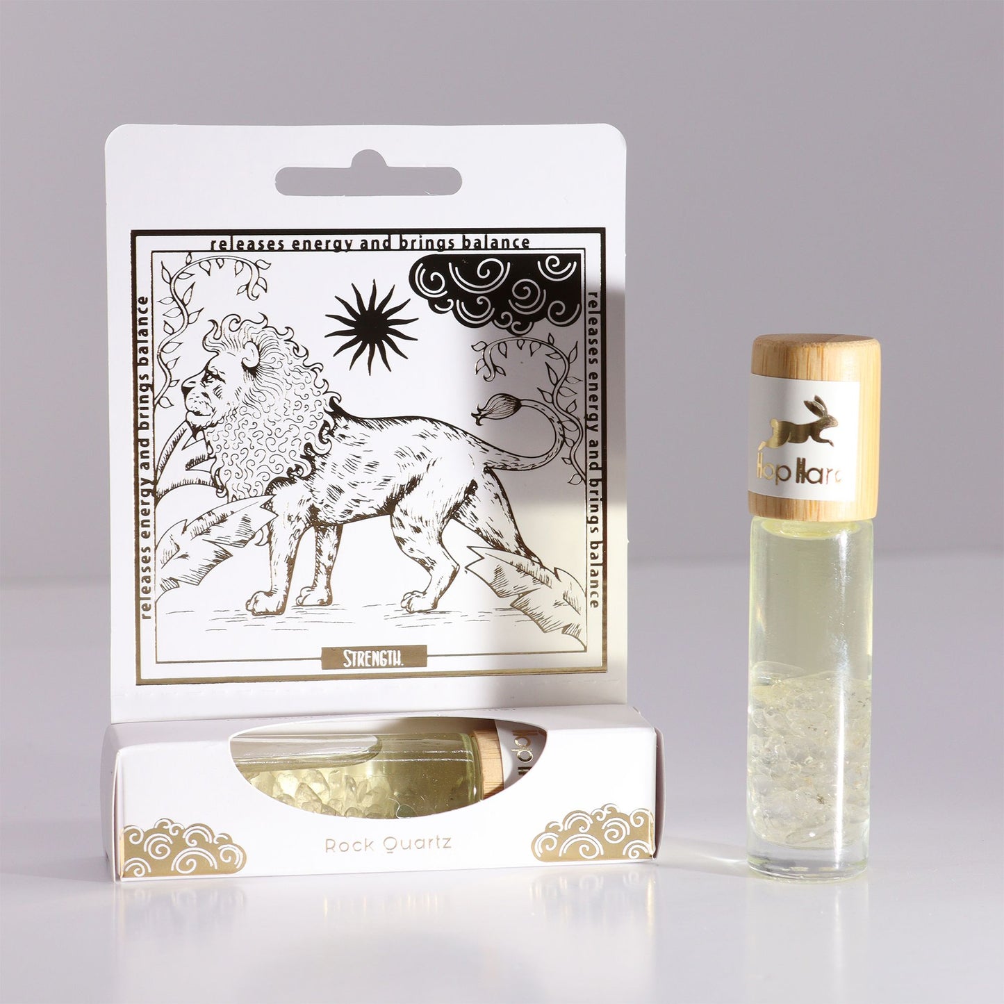 Hop Hare Tarot Roll On – The Lion mit ätherischen Ölen und Edelsteinen