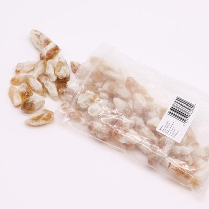 Rohedelsteine - Citrin-Rohspitzen, 50g (lose)