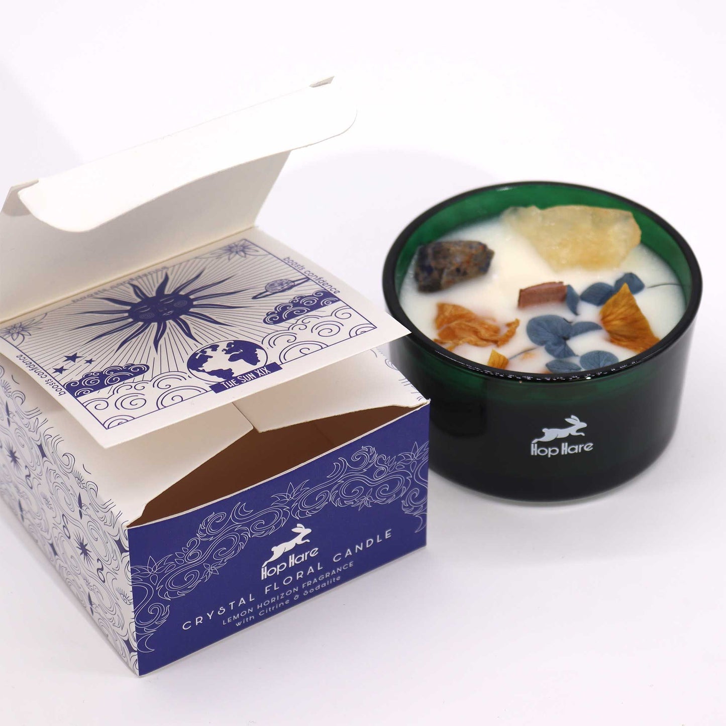 Hop Hare Crystal Magic  – The Sun mit floralem Design
