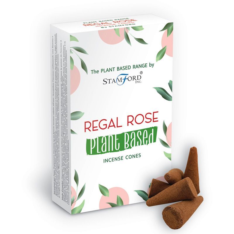 Pflanzliche Räucherkegel - Regal Rose (12 Stück)