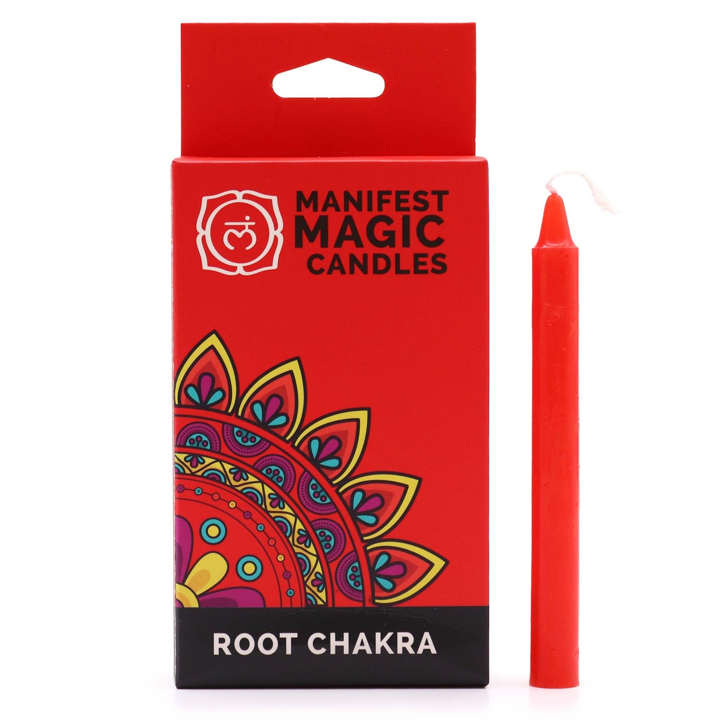Manifest Magic Candles - Wurzelchakra, 12 Stück