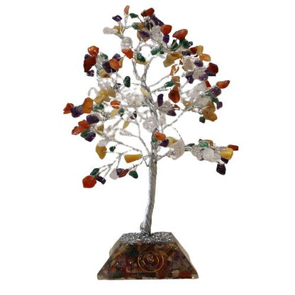 Edelsteinbaum mit Orgonit-Basis – 160 Steine