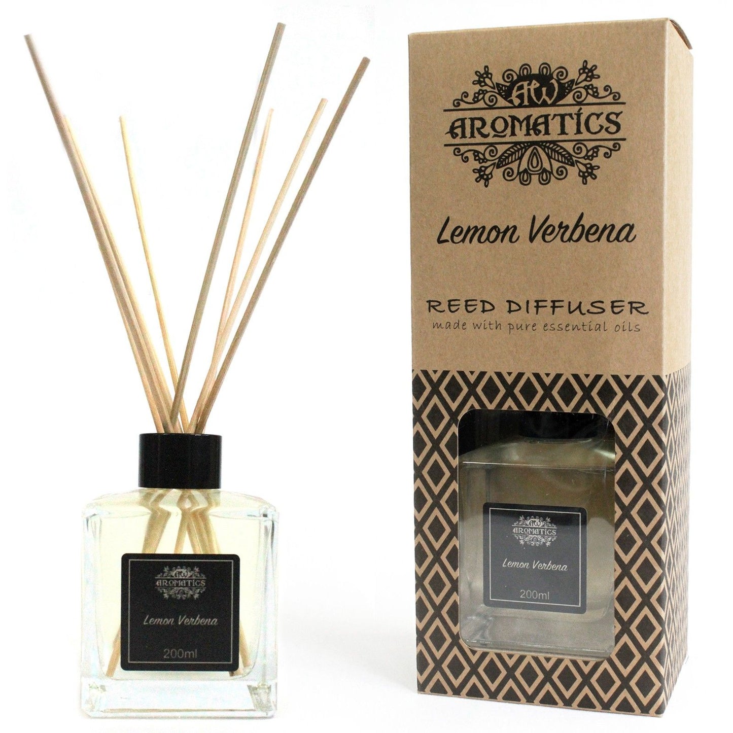 Lemon Verbena Duftstäbchen mit ätherischem Öl 200ml