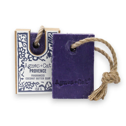Handgemachte Provence Seife an der Kordel mit floralem Duft