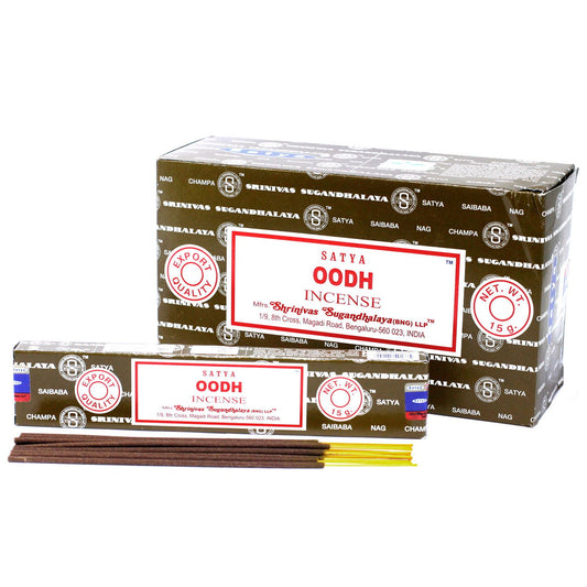 Satya Räucherstäbchen Oodh – Handgerollt mit natürlicher Rezeptur