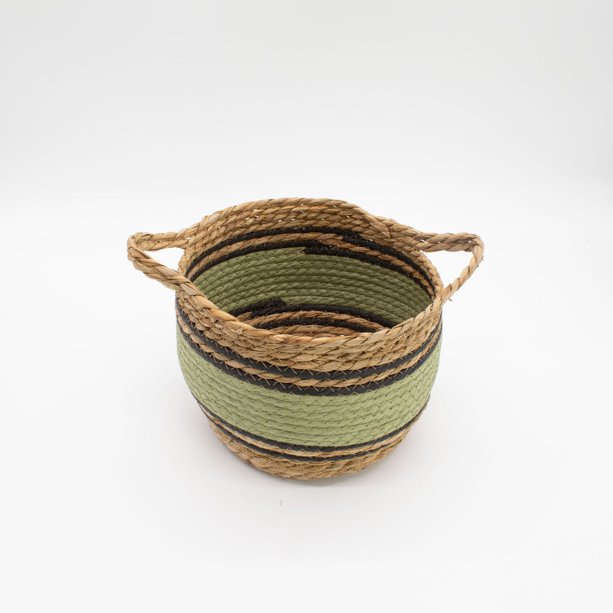 Große Seegras Körbe mit Baumwolle, Set
