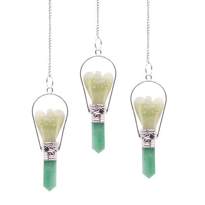 Edelstein Pendel - grüner Aventurine