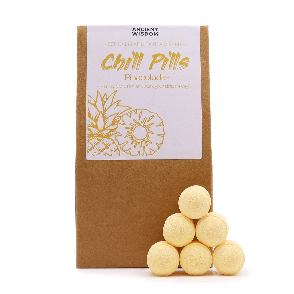 Vegane Badebomben 350g - Pinacolada
