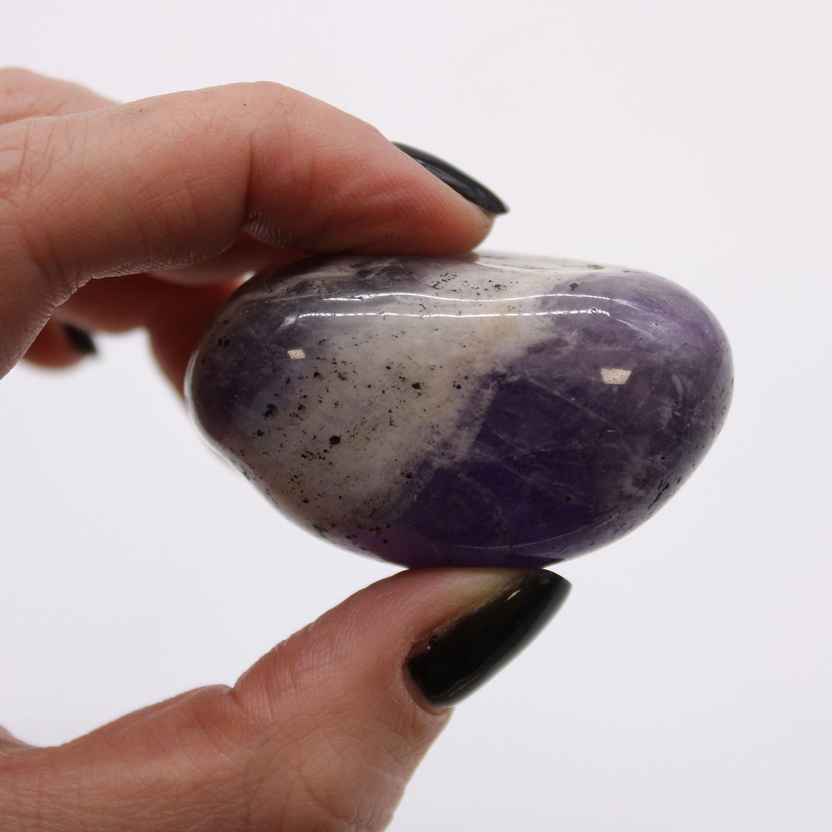 Große afrikanische Trommelsteine - Amethyst (6 Stück)