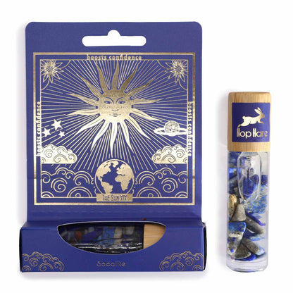 Hop Hare Tarot Roll On – "The Sun" mit ätherischen Ölen und Sodalith-Edelsteinen
