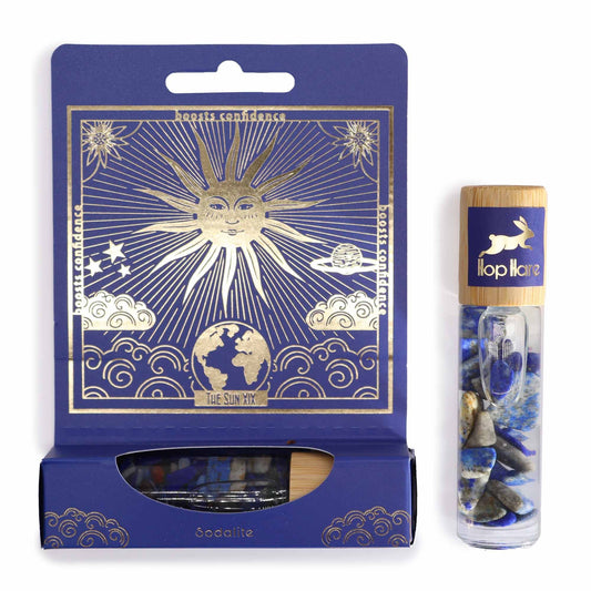 Hop Hare Tarot Roll On – "The Sun" mit ätherischen Ölen und Sodalith-Edelsteinen