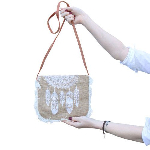 Fab Fringe Bag mit Dream Catcher Print