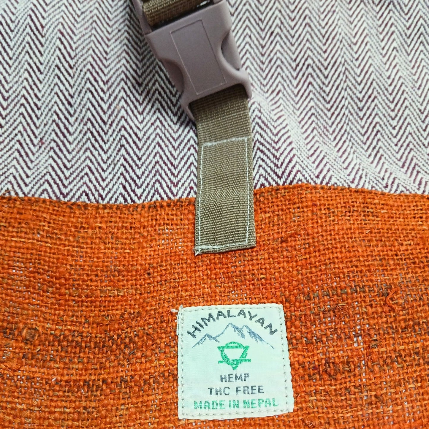 Hanf-Trekking-Rollrucksack - Sunset Orange