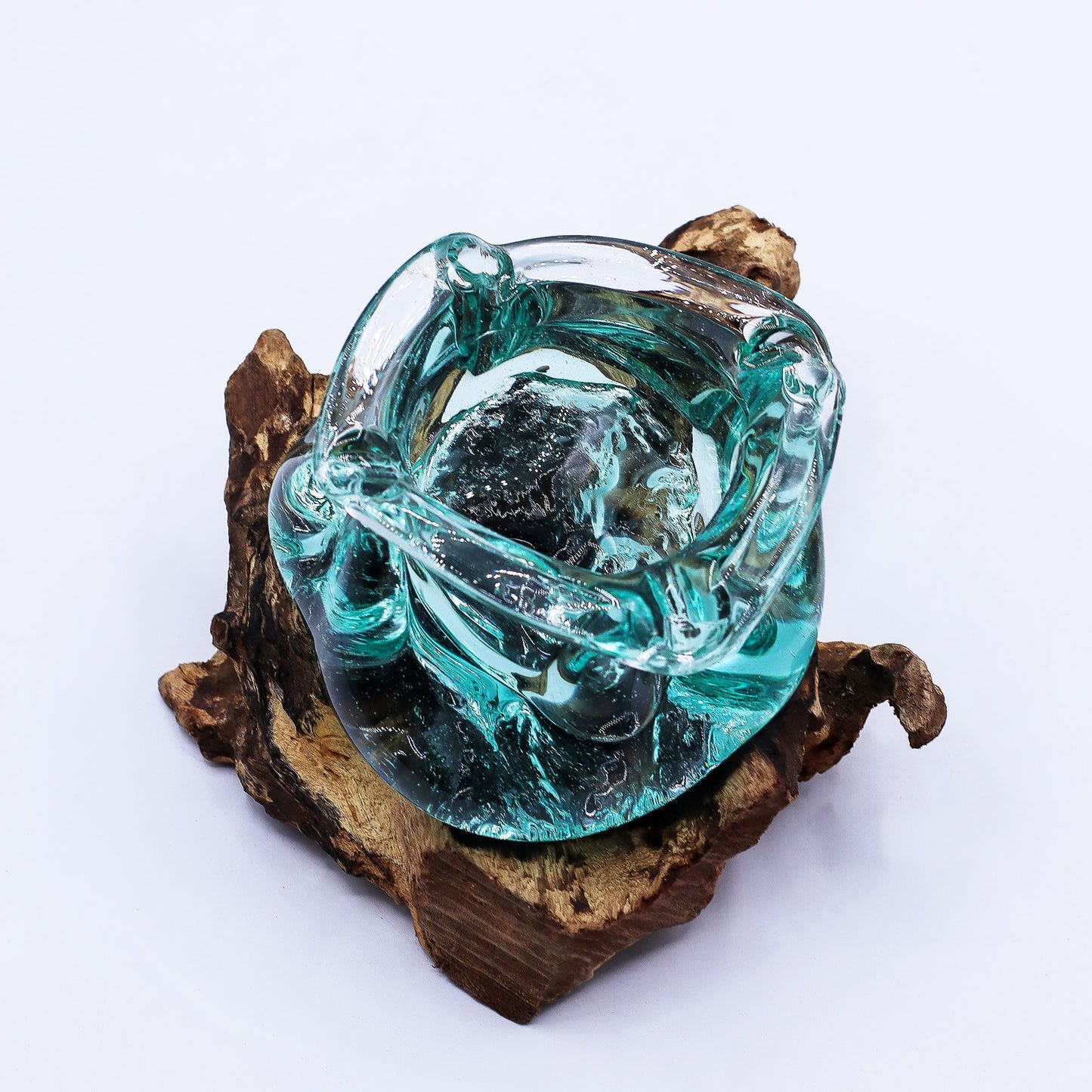 Molten Glass Großer Aschenbecher oder Kerzenhalter