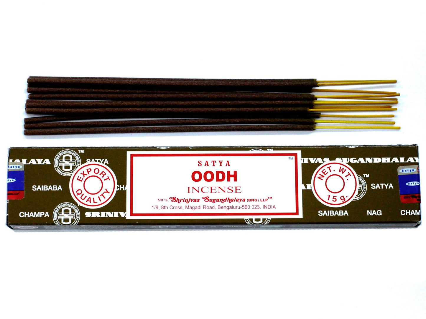 Satya Räucherstäbchen Oodh – Handgerollt mit natürlicher Rezeptur