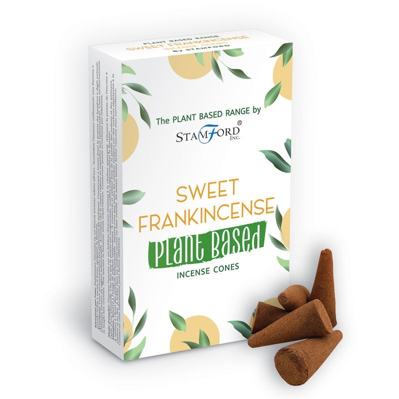 Pflanzliche Räucherkegel - süßer Weihrauch (12 Stück)