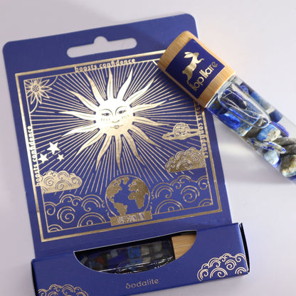 Hop Hare Tarot Roll On – "The Sun" mit ätherischen Ölen und Sodalith-Edelsteinen
