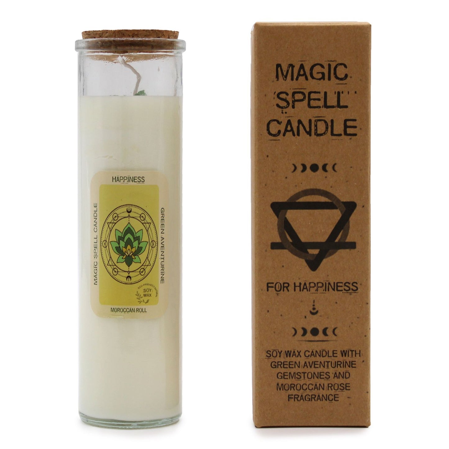 Magic Spell Candle – "Happiness" Kerze für Glück und positive Stimmung
