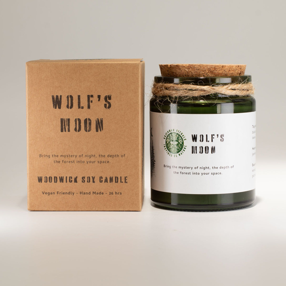 Greenman Duftkerze Wolf's Moon im Glas