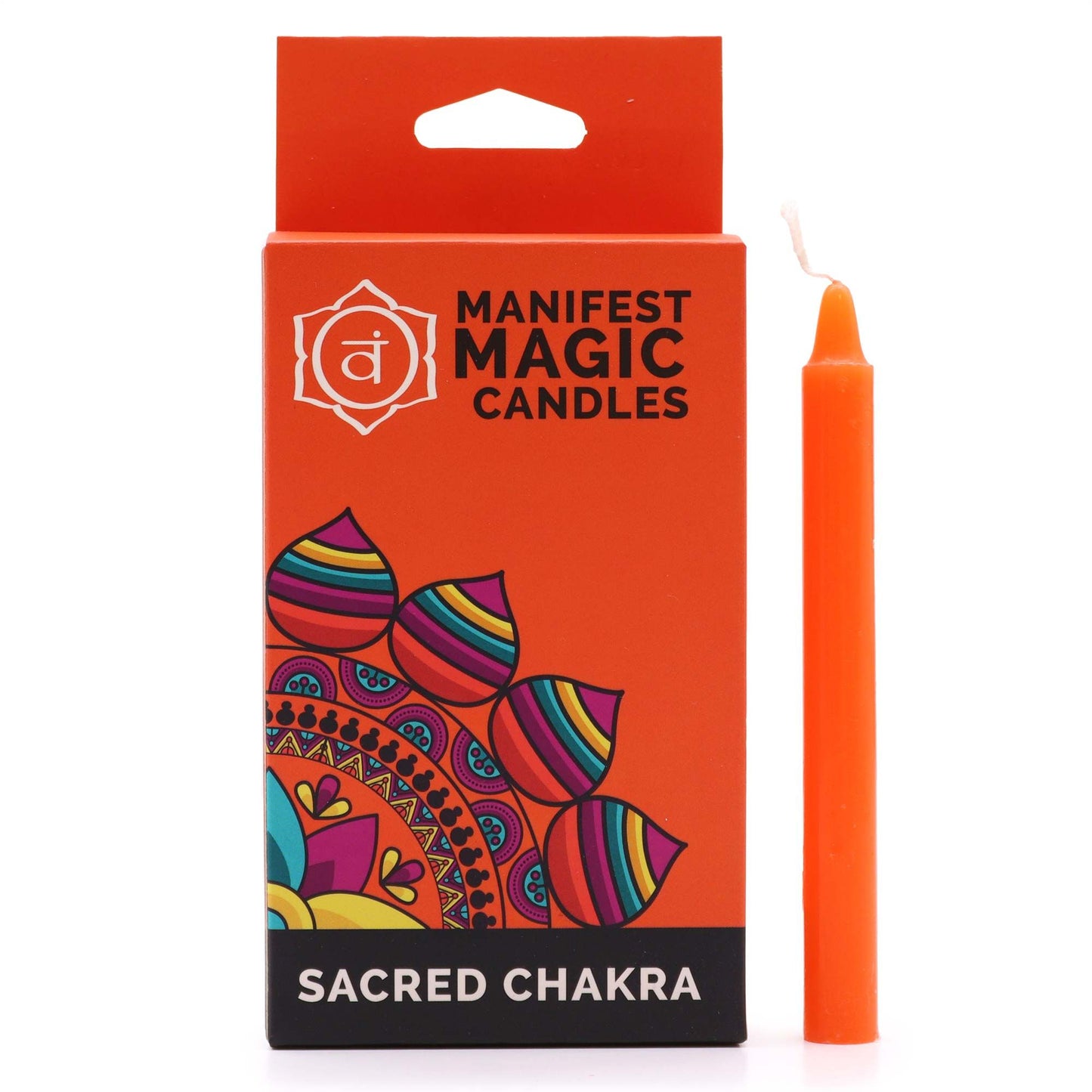 Manifest Magic Candles - Heiliges Chakra, 12 Stück