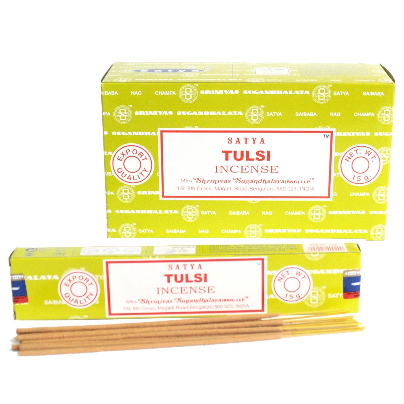 Satya Räucherstäbchen Tulsi – beruhigender Duft für Meditation und Entspannung